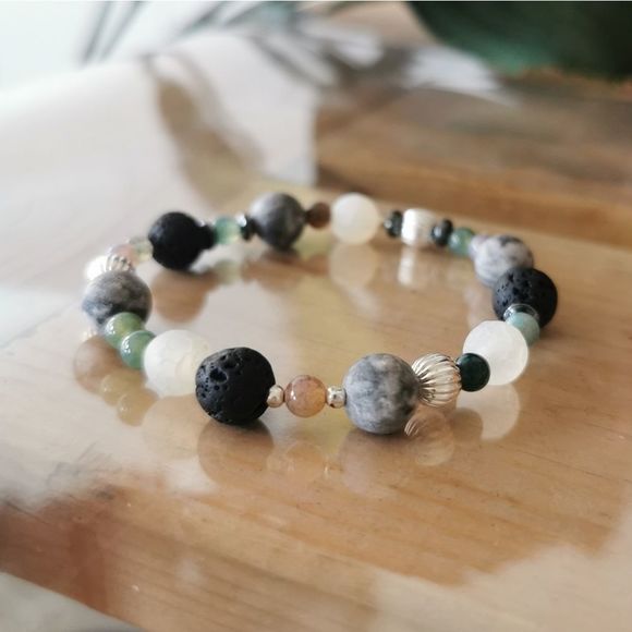 luci & lace Jewelry - 3/$20▪️Jasper, Agate & Lava Bracelet